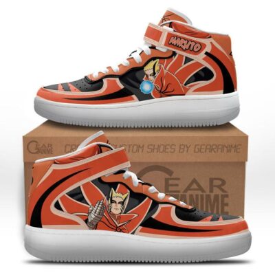 Nrt Uzumaki Baryon Mode Sneakers Air Mid Custom Anime Shoes