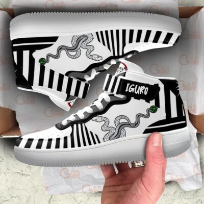 Obanai Sneakers Air Mid Custom Anime Demon Slayer Shoes 3