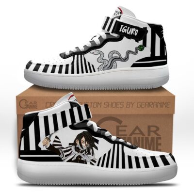 Obanai Sneakers Air Mid Custom Anime Demon Slayer Shoes