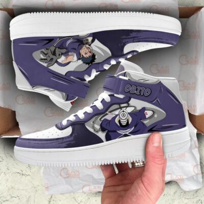 Obito Sneakers Air Mid Custom Anime NRT Shoes For Otaku 3