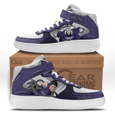 Obito Sneakers Air Mid Custom Anime NRT Shoes For Otaku