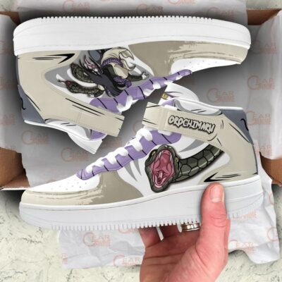 Orochimaru Sneakers Air Mid Custom Anime Shoes for Otaku 3
