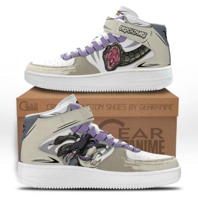 Orochimaru Sneakers Air Mid Custom Anime Shoes for Otaku
