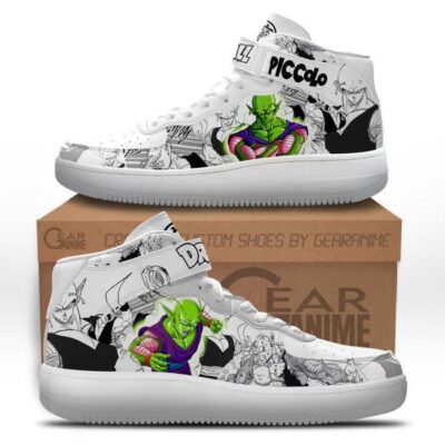 Piccolo Sneakers Air Mid Custom Dragon Ball Anime Shoes Mix Manga