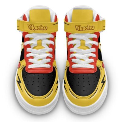 Pikachu Thunderbolt Sneakers Air Mid Pokemon Anime Shoes for Otaku 1