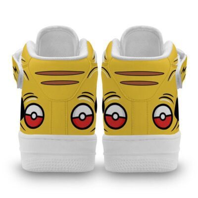 Pikachu Thunderbolt Sneakers Air Mid Pokemon Anime Shoes for Otaku 2