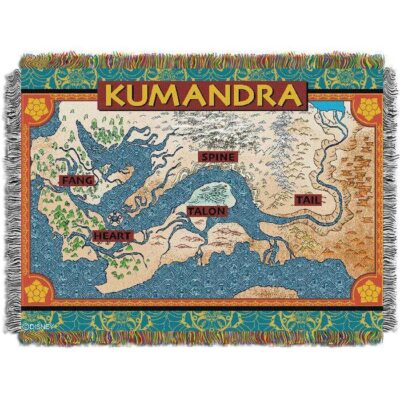 Raya & The Last Dragon, Raya Map Woven Tapestry Throw Blanket