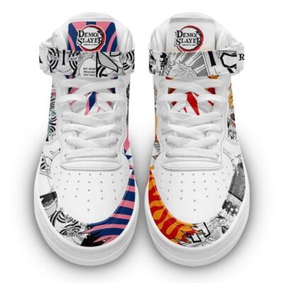 Rengoku Akaza Sneakers Air Mid Demon Slayer Anime Shoes Mix Manga 1