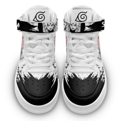 Sakura Haruno Sneakers Air Mid Custom Anime Shoes Mix Manga for Otaku 1
