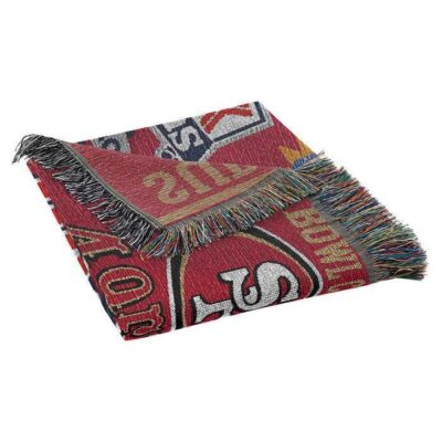 San Francisco 49ers NFL Commemorative Woven Tapestry Throw Blanket 2 San Francisco 49ers NFL Commemorative Woven Tapestry Throw Blanket 2