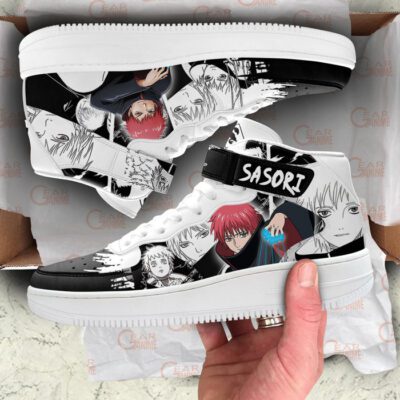 Sasori Sneakers Air Mid Custom Akatsuki Anime Shoes Mix Manga 3