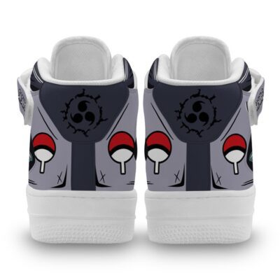 Sasuke Uchiha Sneakers Air Mid Custom Anime Shoes 3