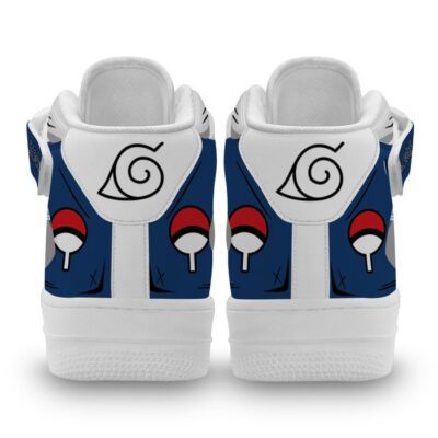 Sasuke Uchiha Young Sneakers Air Mid Custom Anime Shoes 3