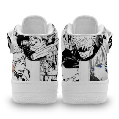 Satoru Gojo and Sukuna Sneakers Air Mid Custom Jujutsu Kaisen Anime Shoes 2 Satoru Gojo and Sukuna Sneakers Air Mid Custom Jujutsu Kaisen Anime Shoes 2