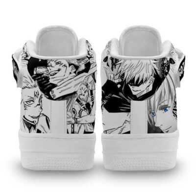 Satoru Gojo and Sukuna Sneakers Air Mid Custom Jujutsu Kaisen Manga Shoes 5 Satoru Gojo and Sukuna Sneakers Air Mid Custom Jujutsu Kaisen Manga Shoes 5