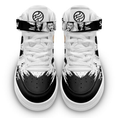 Shikamaru Nara Sneakers Air Mid Custom Anime Shoes Mix Manga 1