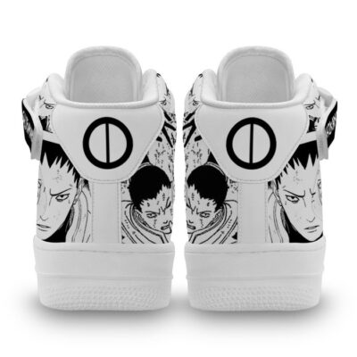 Shikamaru Nara Sneakers Air Mid Custom Anime Shoes Mix Manga 2