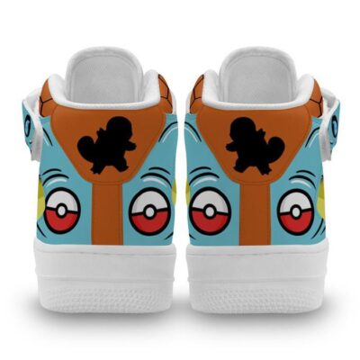 Squirtle Sneakers Air Mid Custom Pokemon Anime Shoes for Otaku 2