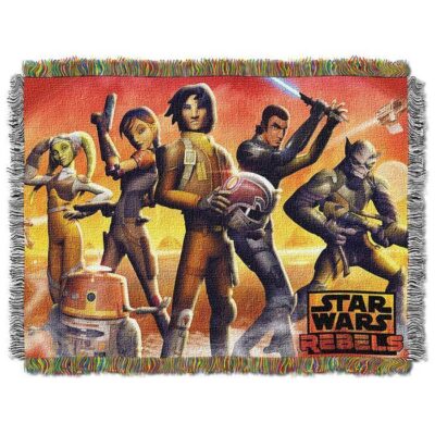 Star Wars, Red Hot Rebels Woven Tapestry Throw Blanket