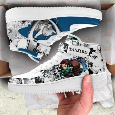 Tanjiro Inosuke Sneakers Air Mid Demon Slayer Anime Shoes Mix Manga 3 Tanjiro Inosuke Sneakers Air Mid Demon Slayer Anime Shoes Mix Manga 3