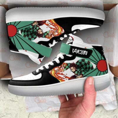 Tanjiro Kamado Sneakers Air Mid Custom Anime Demon Slayer Shoes 3