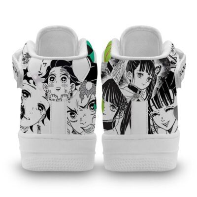 Tanjiro Kanao Sneakers Air Mid Demon Slayer Anime Shoes Mix Manga 2