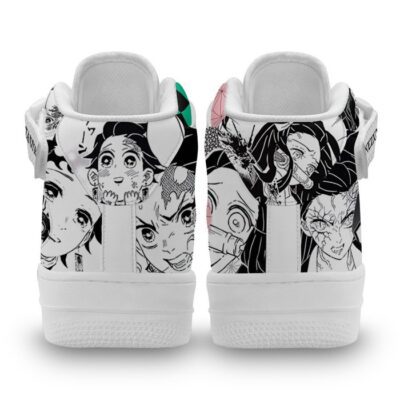 Tanjiro Nezuko Sneakers Air Mid Demon Slayer Anime Shoes Mix Manga 2