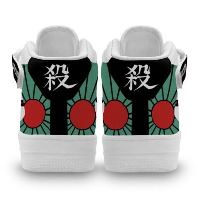 Tanjiro Skills Sneakers Air Mid Custom Anime Demon Slayer Shoes 2