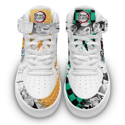 Tanjiro Zenitsu Sneakers Air Mid Demon Slayer Anime Shoes Mix Manga 1 Tanjiro Zenitsu Sneakers Air Mid Demon Slayer Anime Shoes Mix Manga 1