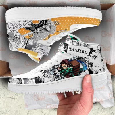 Tanjiro Zenitsu Sneakers Air Mid Demon Slayer Anime Shoes Mix Manga 3 Tanjiro Zenitsu Sneakers Air Mid Demon Slayer Anime Shoes Mix Manga 3