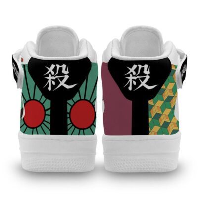 Tanjiro and Giyu Sneakers Air Mid Custom Anime Demon Slayer Shoes 2