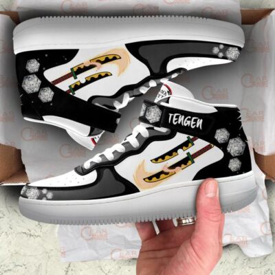Tengen Uzui Sneakers Air Mid Custom Anime Demon Slayer Shoes 3