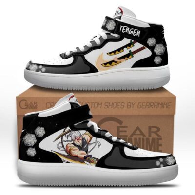 Tengen Uzui Sneakers Air Mid Custom Anime Demon Slayer Shoes