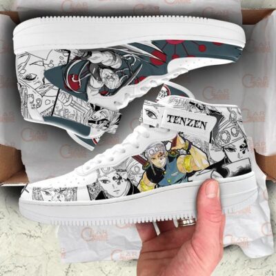 Tengen Uzui Sneakers Air Mid Demon Slayer Anime Shoes Mix Manga 3