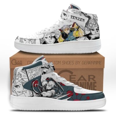 Tengen Uzui Sneakers Air Mid Demon Slayer Anime Shoes Mix Manga