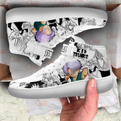 Trunks Kid Sneakers Air Mid Custom Dragon Ball Anime Shoes Mix Manga 3