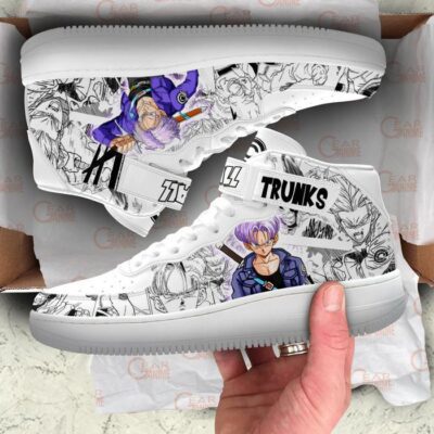 Trunks Sneakers Air Mid Custom Dragon Ball Anime Shoes Mix Manga 3
