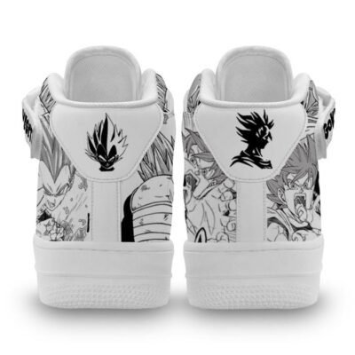 Vegeta Blue Goku God Sneakers Air Mid Dragon Ball Shoes Mix Manga 2