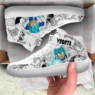 Vegeta Blue Sneakers Air Mid Custom Dragon Ball Anime Shoes Mix Manga 3 Vegeta Blue Sneakers Air Mid Custom Dragon Ball Anime Shoes Mix Manga 3