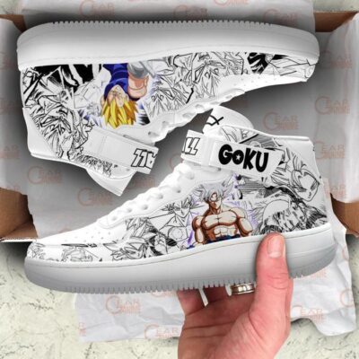 Vegeta Manji Goku Ultra Instinct Sneakers Air Mid Dragon Ball Shoes 3 Vegeta Manji Goku Ultra Instinct Sneakers Air Mid Dragon Ball Shoes 3