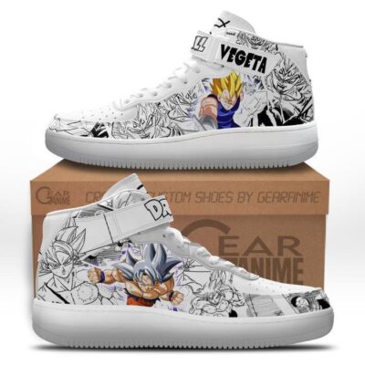 Vegeta Manji Goku Ultra Instinct Sneakers Air Mid Dragon Ball Shoes