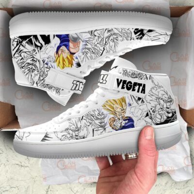 Vegeta Manji Sneakers Air Mid Custom Dragon Ball Anime Shoes Mix Manga 3 Vegeta Manji Sneakers Air Mid Custom Dragon Ball Anime Shoes Mix Manga 3