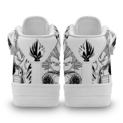 Vegeta Sneakers Air Mid Custom Dragon Ball Anime Shoes Mix Manga 2