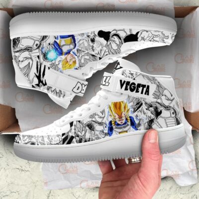 Vegeta Sneakers Air Mid Custom Dragon Ball Anime Shoes Mix Manga 3
