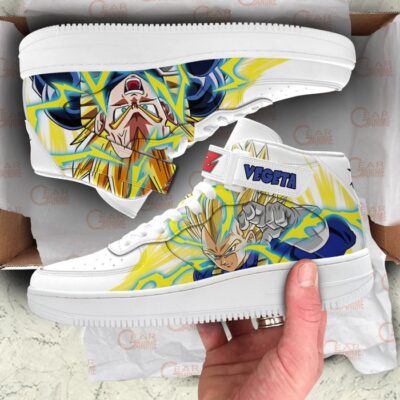 Vegeta Super Saiyan Sneakers Air Mid Custom Dragon Ball Anime Shoes for Otaku 3 Vegeta Super Saiyan Sneakers Air Mid Custom Dragon Ball Anime Shoes for Otaku 3