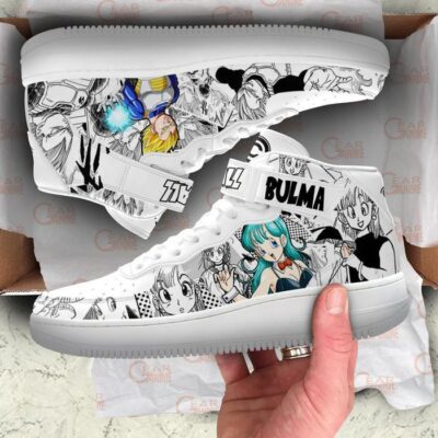 Vegeta and Bulma Sneakers Air Mid Dragon Ball Anime Shoes Mix Manga 3 Vegeta and Bulma Sneakers Air Mid Dragon Ball Anime Shoes Mix Manga 3
