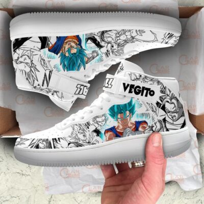Vegito Blue Sneakers Air Mid Custom Dragon Ball Anime Shoes Mix Manga 3 Vegito Blue Sneakers Air Mid Custom Dragon Ball Anime Shoes Mix Manga 3