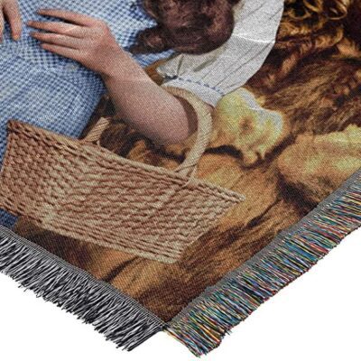 Warner Brothers Wizard Of Oz "Group" Woven Tapestry Throw Blanket 2 Warner Brothers Wizard Of Oz Group Woven Tapestry Throw Blanket 2