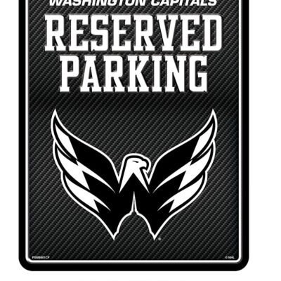 Washington Capitals Metal Sign Carbon Fiber Design Embossed Wall Parking Team Logo Novelty Hockey