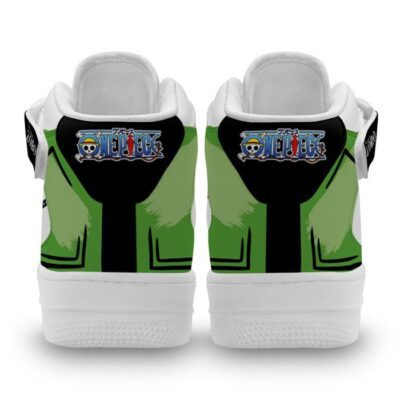 Zoro Sneakers Air Mid One Piece Custom Anime Shoes for Otaku 2